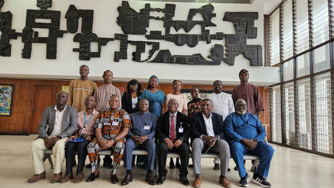 OAU leadership, Professor Shittu's research team and guests at the signing